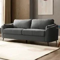 Jack 3-Seater Sofa - Dark Grey, Boucle