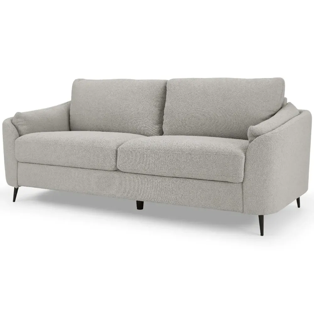 Jack 3-Seater Sofa - Light Grey, Boucle