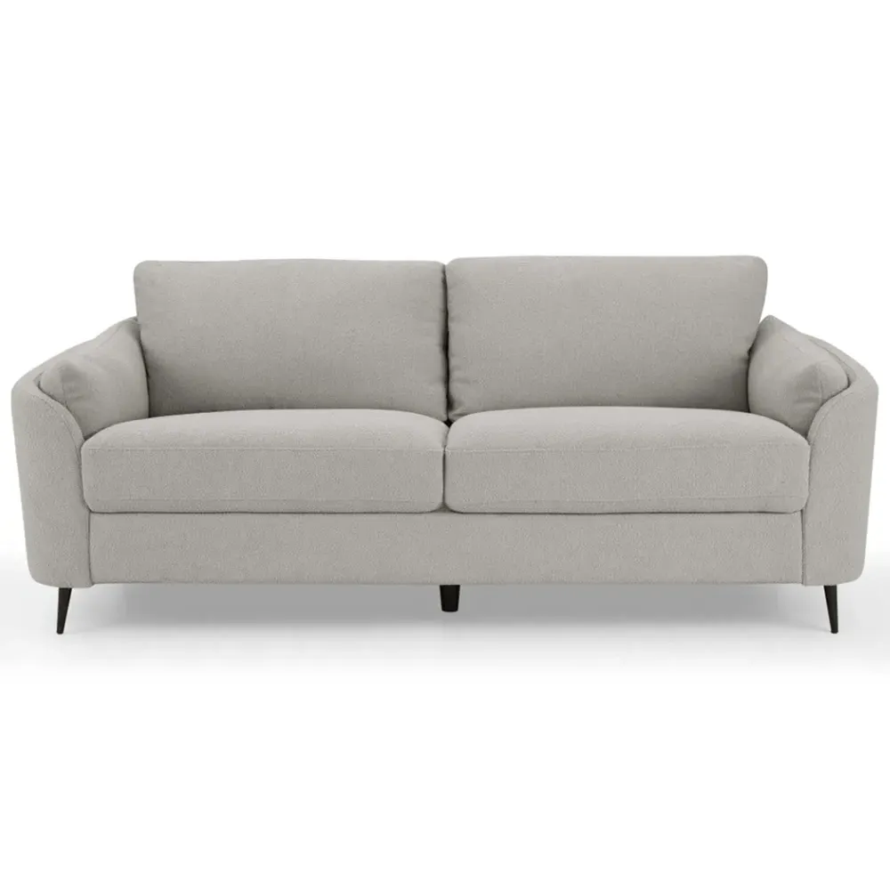 Jack 3-Seater Sofa - Light Grey, Boucle