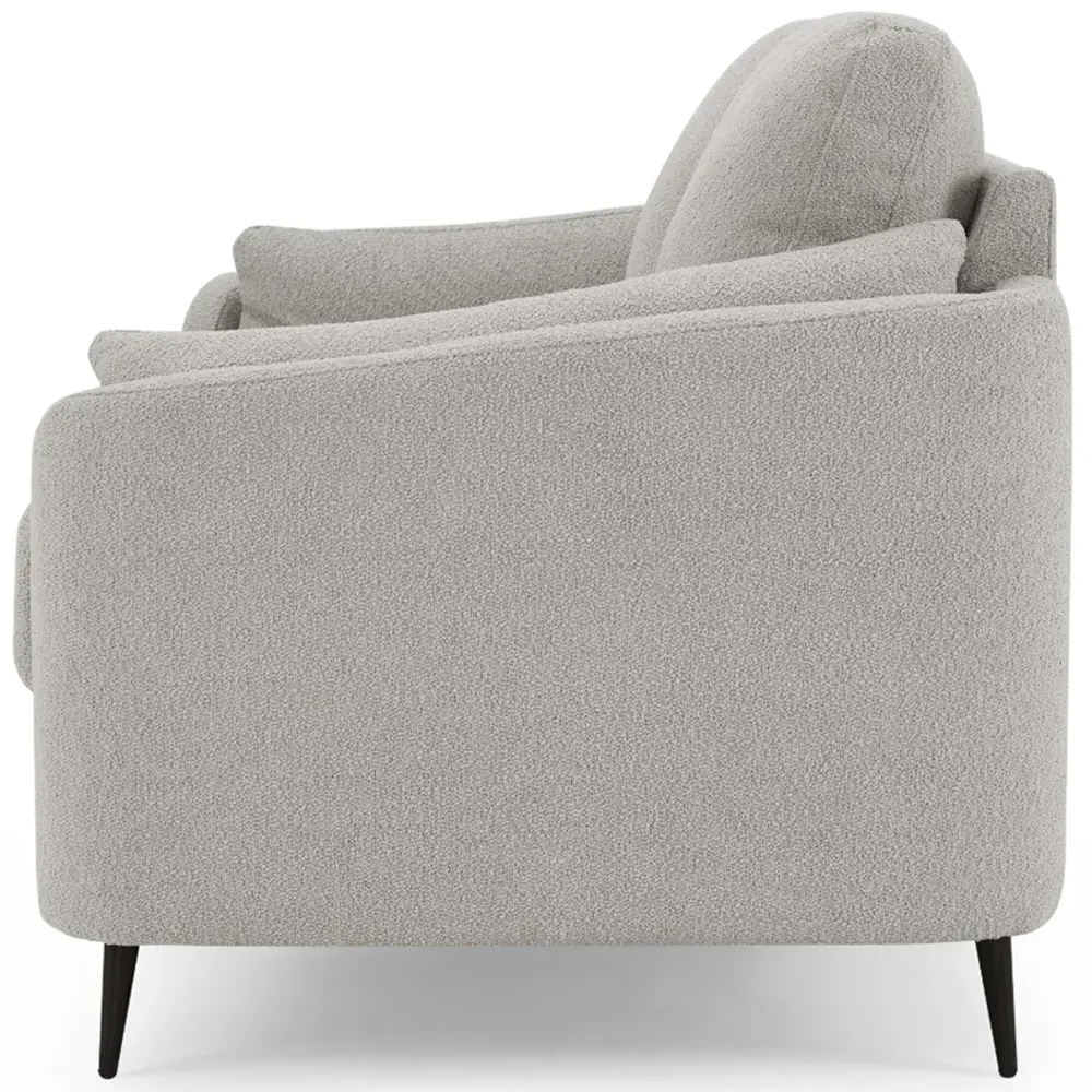 Jack 3-Seater Sofa - Light Grey, Boucle