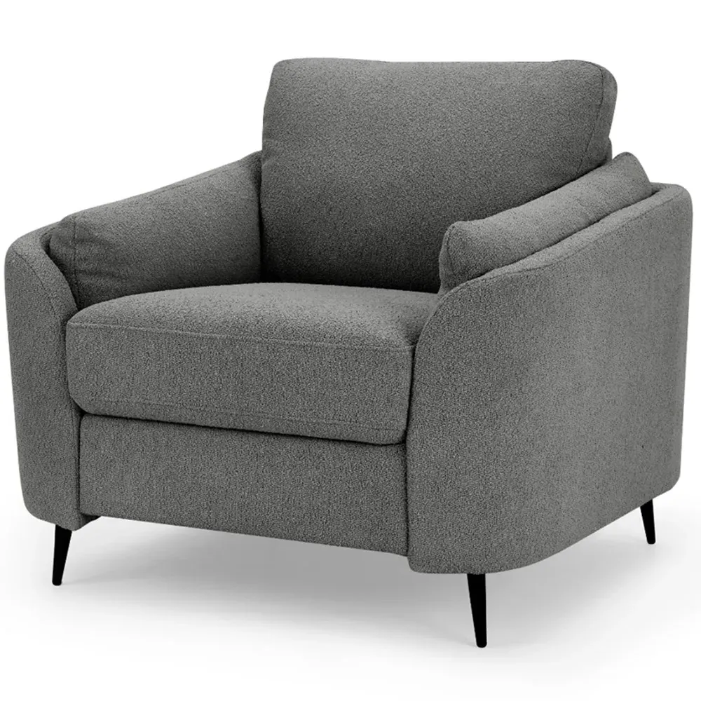 Jack Sofa Chair - Dark Grey, Boucle