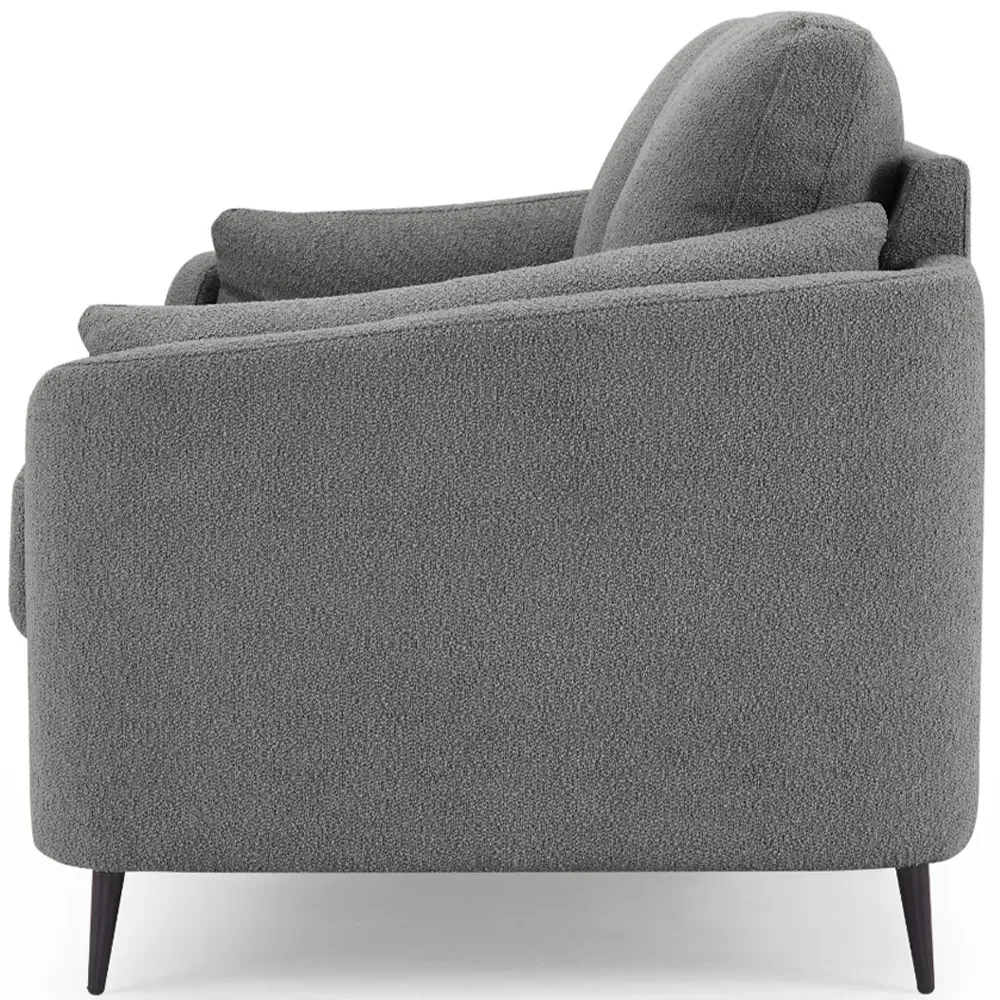 Jack Sofa Chair - Dark Grey, Boucle