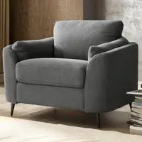 Jack Sofa Chair - Dark Grey, Boucle