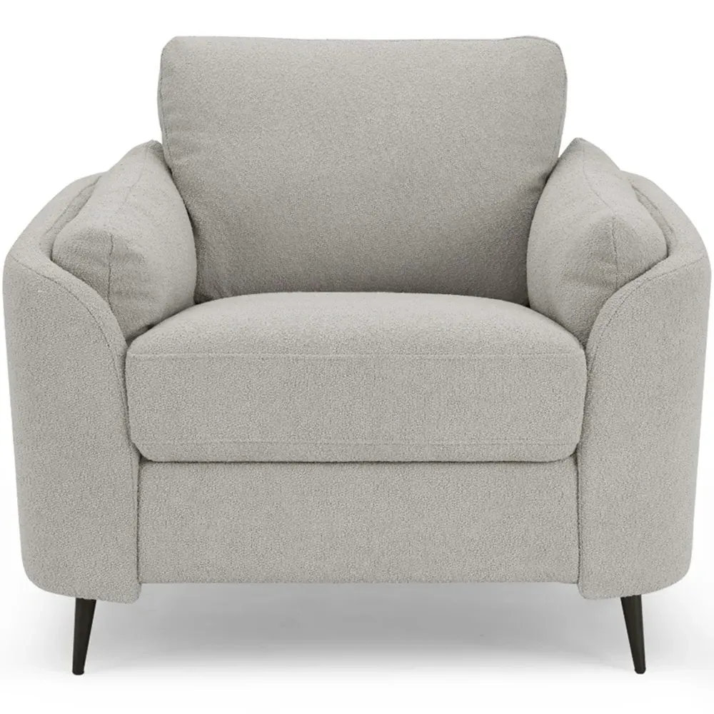 Jack Sofa Chair - Light Grey, Boucle