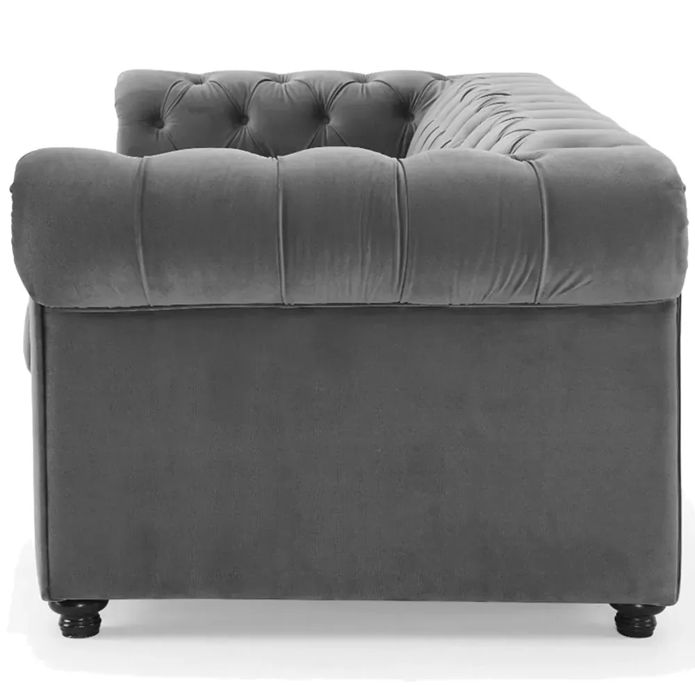 Jackson Small Double Sofa Bed with Pull Out - Grey, Velvet