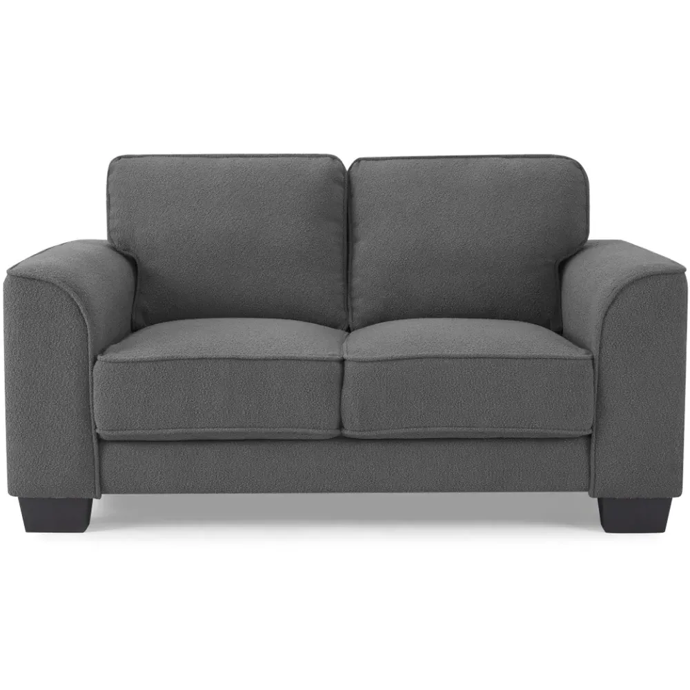 Jada 2-Seater Sofa - Grey, Boucle