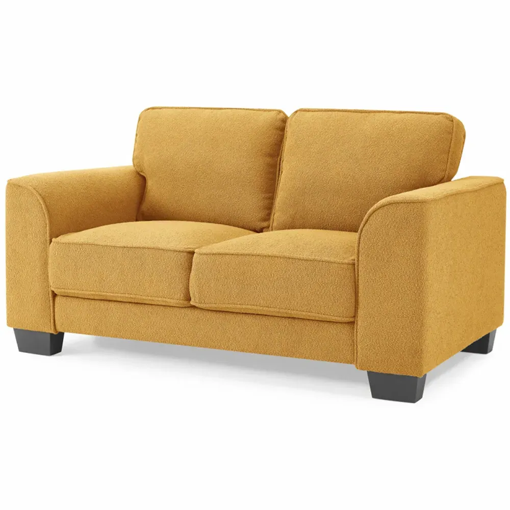 Jada 2-Seater Sofa - Mustard, Boucle