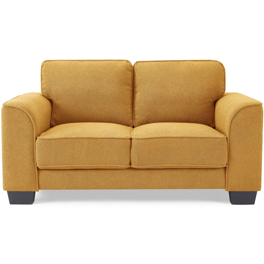 Jada 2-Seater Sofa - Mustard, Boucle