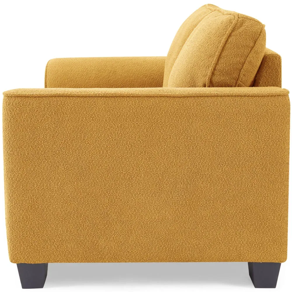 Jada 2-Seater Sofa - Mustard, Boucle