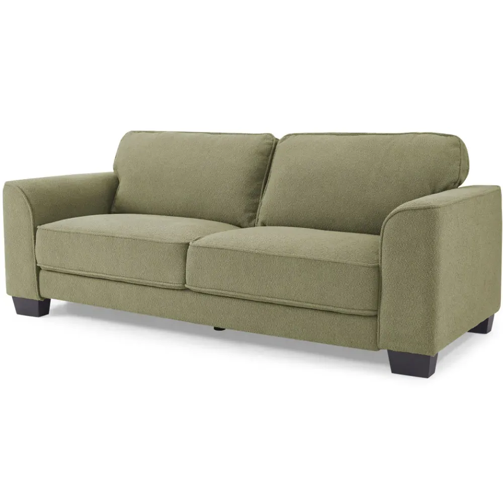 Jada 3-Seater Sofa - Green, Boucle