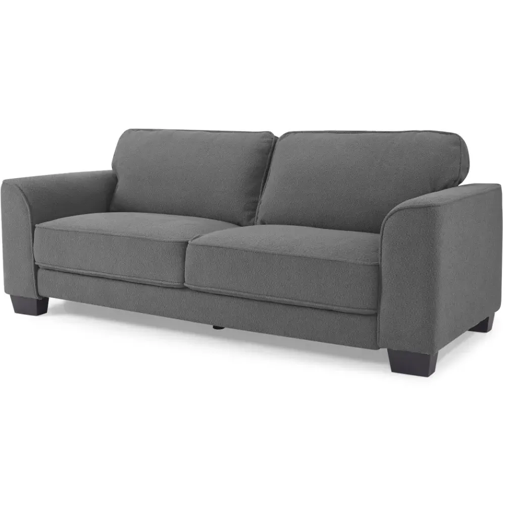 Jada 3-Seater Sofa - Grey, Boucle
