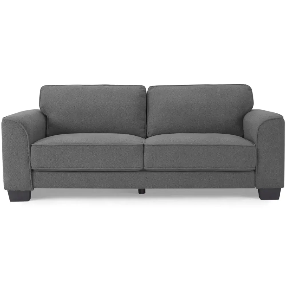 Jada 3-Seater Sofa - Grey, Boucle