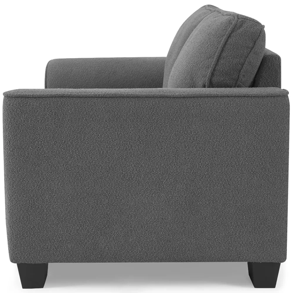 Jada 3-Seater Sofa - Grey, Boucle