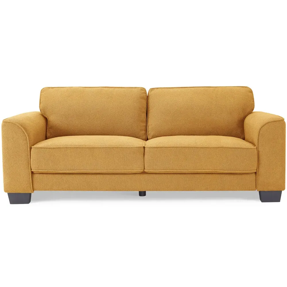 Jada 3-Seater Sofa - Mustard, Boucle