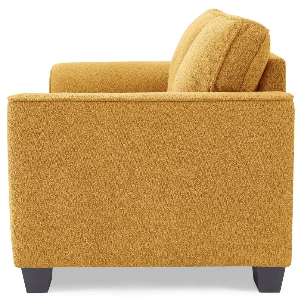 Jada 3-Seater Sofa - Mustard, Boucle