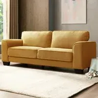 Jada 3-Seater Sofa - Mustard, Boucle