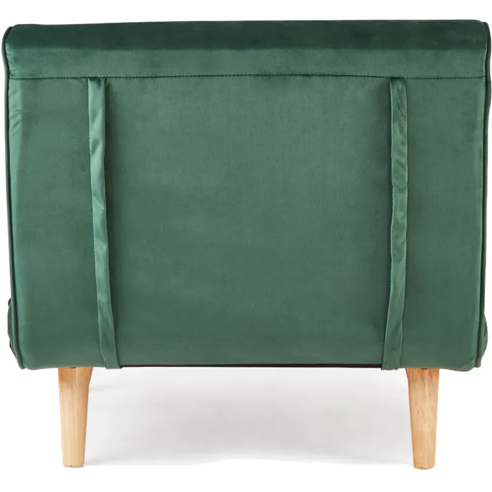 Kendal Single Sleeper Chair Bed - Green, Velvet