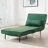 Kendal Single Sleeper Chair Bed - Green, Velvet