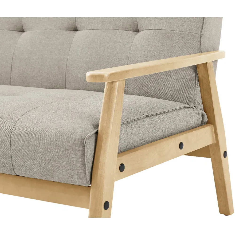 Langford 2-Seater Sofa Bed with Click-Clack - Cream