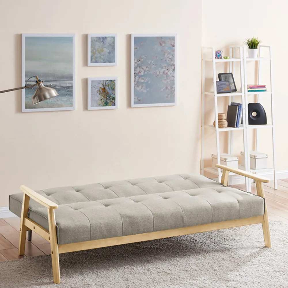 Langford 2-Seater Sofa Bed with Click-Clack - Cream
