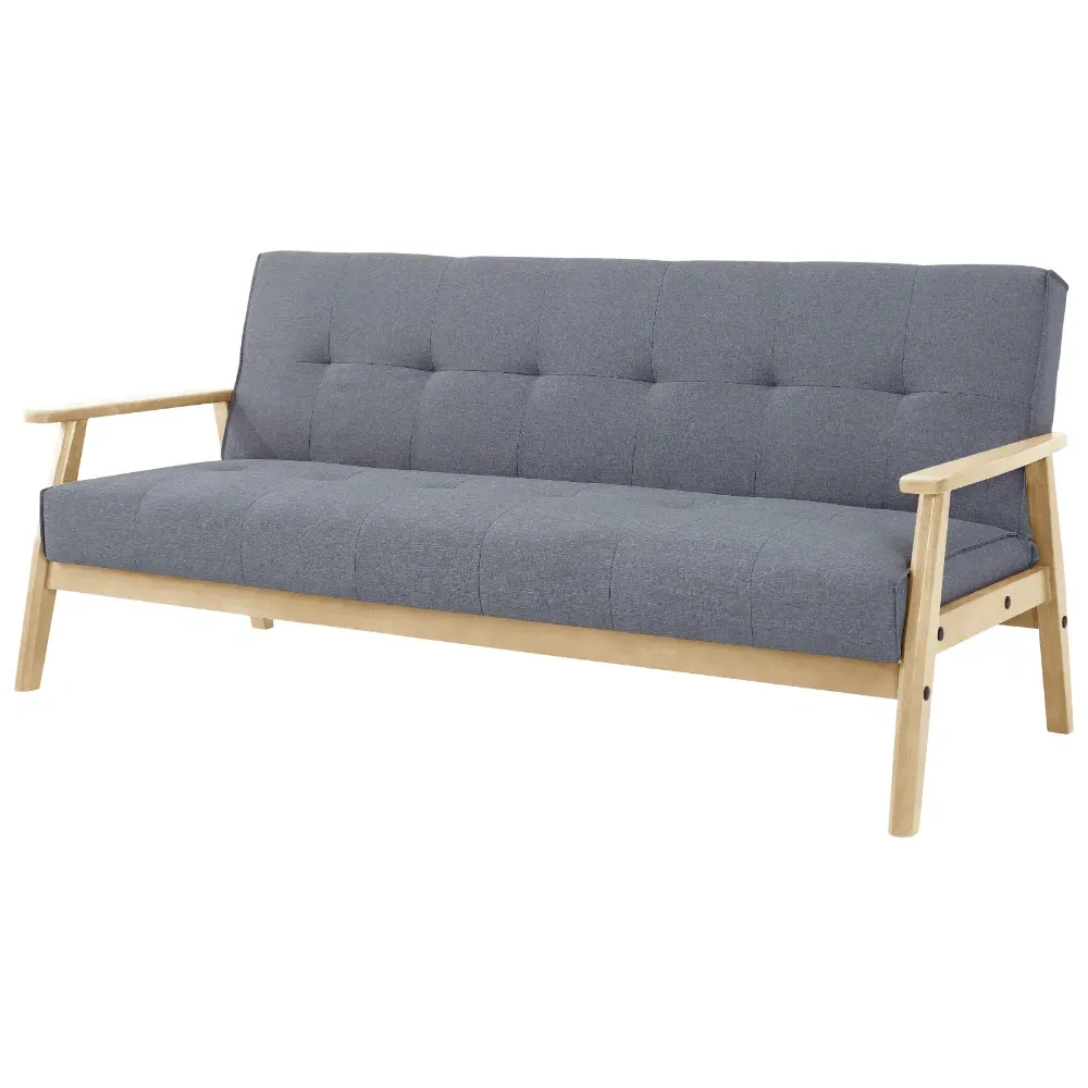 Langford Double Sleeper Sofa Bed - Light Grey, Fabric