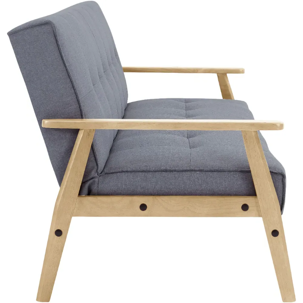 Langford Double Sleeper Sofa Bed - Light Grey, Fabric