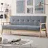 Langford Double Sleeper Sofa Bed - Light Grey, Fabric