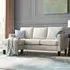 Leah 3-Seater L-Shaped Sofa with Reversible Chaise - Cream, Velvet