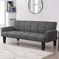 Levine Double Sleeper Sofa Bed with Click-Clack - Dark Grey