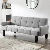Levine Double Sleeper Sofa Bed with Click-Clack - Light Grey