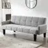 Levine Double Sleeper Sofa Bed with Click-Clack - Light Grey