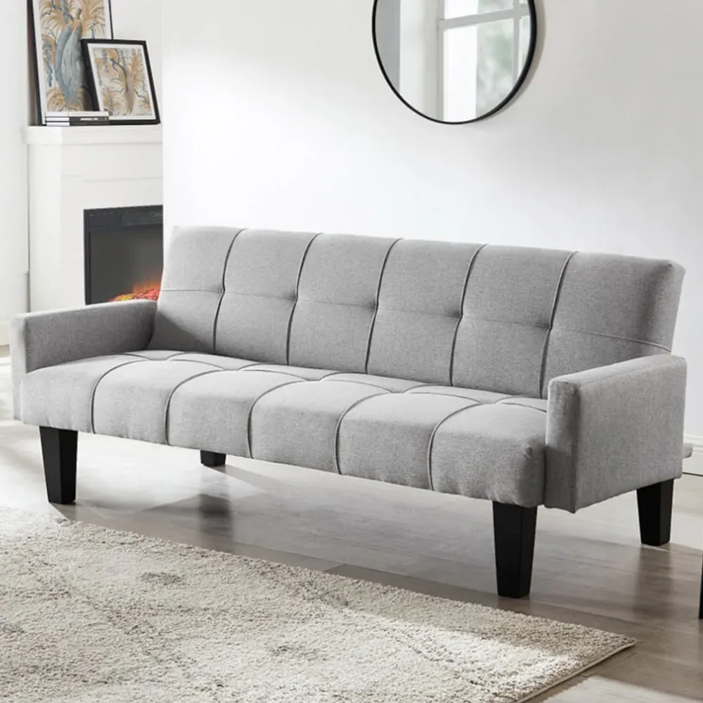 Levine Double Sleeper Sofa Bed with Click-Clack - Light Grey