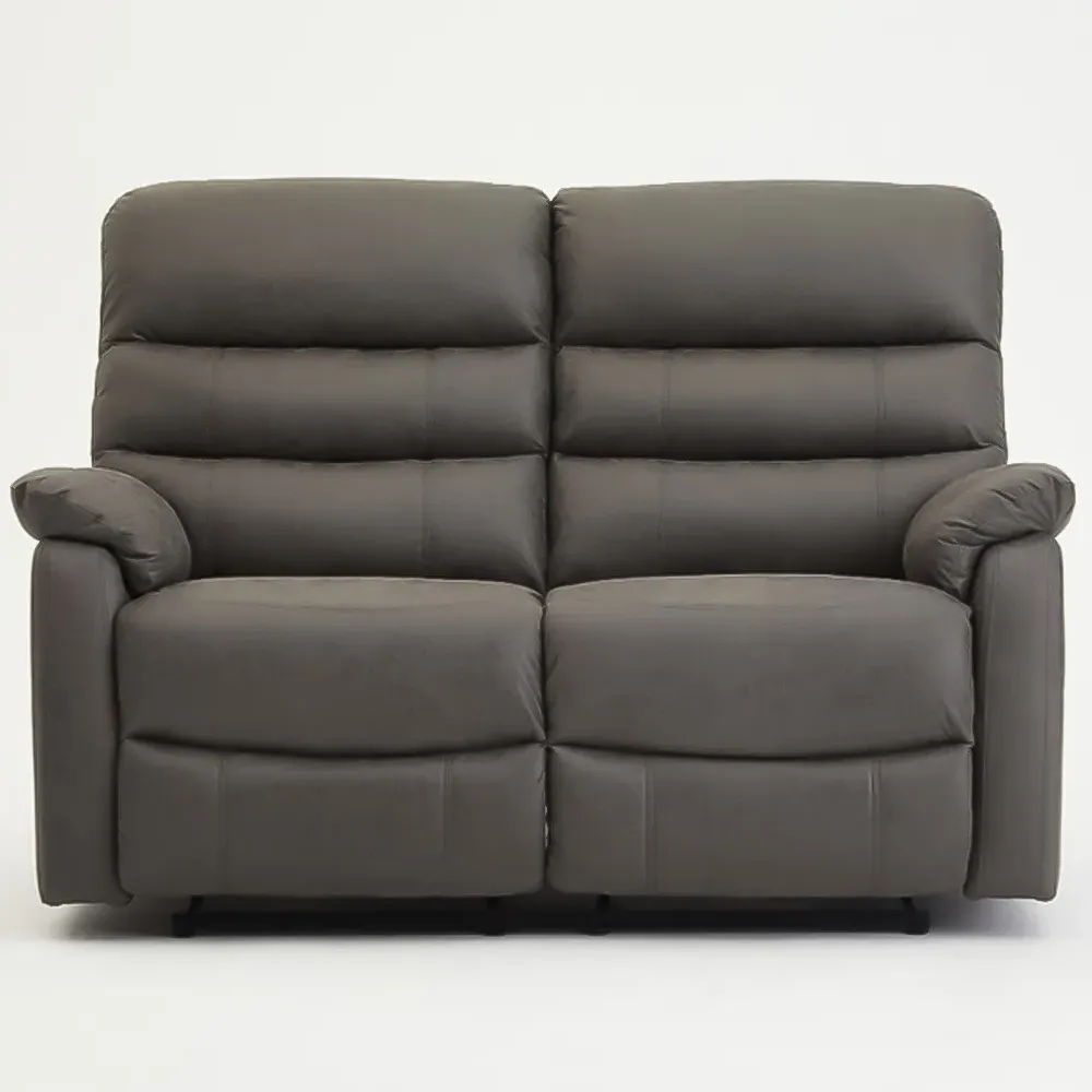 Maxwell 2-Seater Manual Recliner Sofa - Grey, Air Leather
