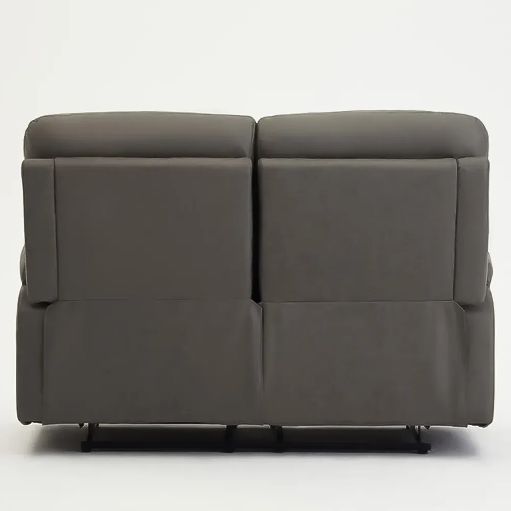 Maxwell 2-Seater Manual Recliner Sofa - Grey, Air Leather