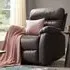 Maxwell Manual Recliner Armchair - Brown, Air Leather