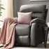 Maxwell Manual Recliner Armchair - Grey, Air Leather
