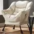 Mellow Lazy Chair with Storage - Beige, Velvet