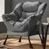 Mellow Lazy Chair with Storage - Grey, Velvet