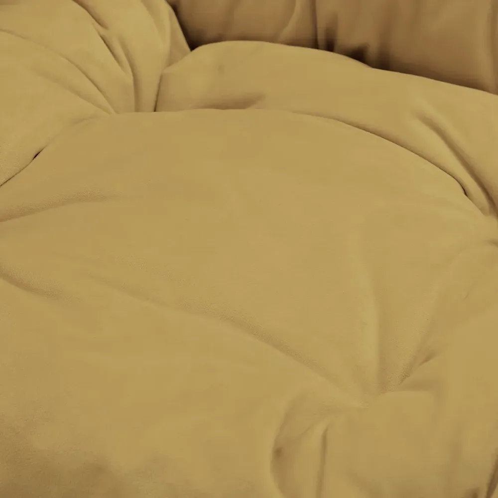 Mellow Lazy Chair with Storage - Yellow, Velvet