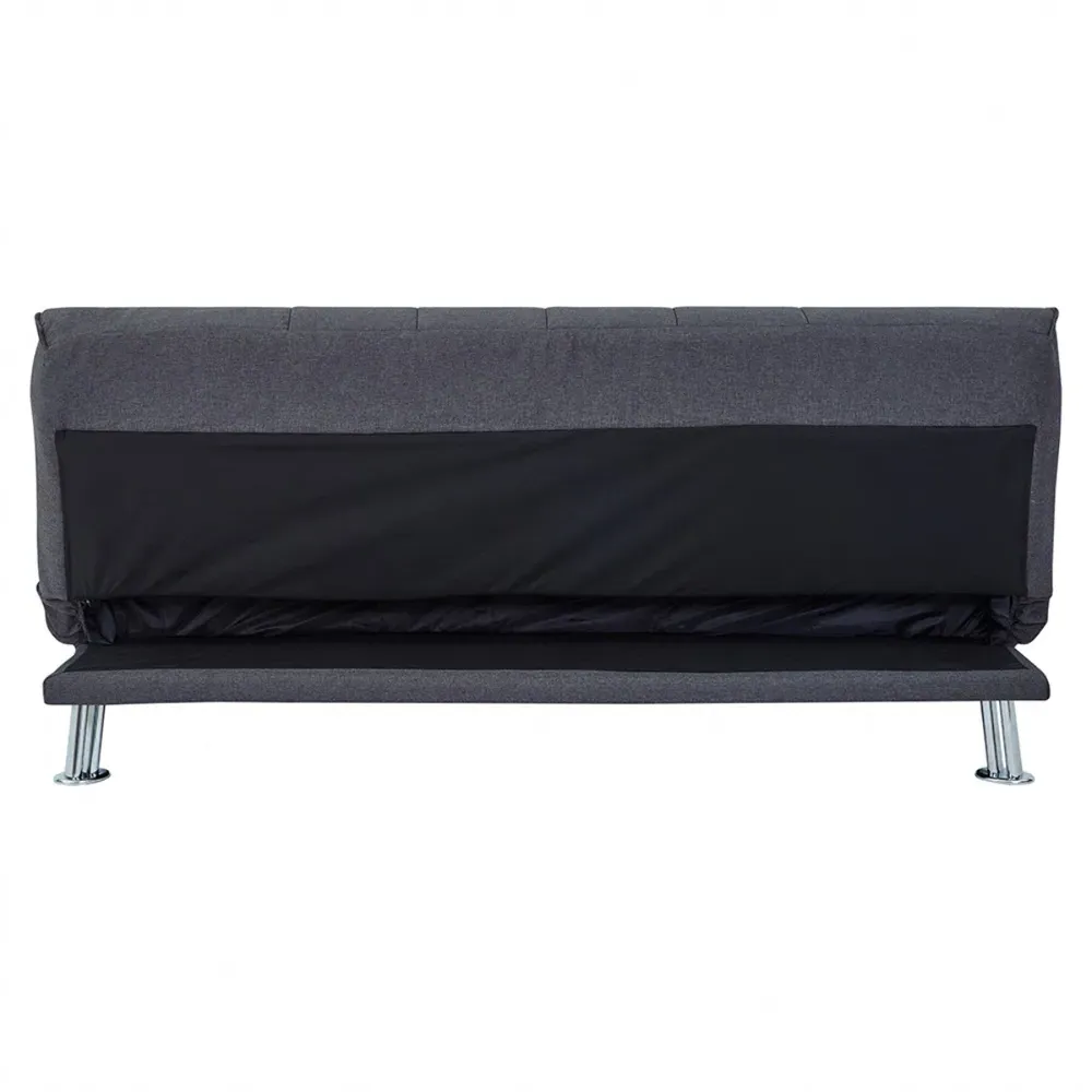 Montana 2-Seater Sleeper Sofa Bed - Charcoal Grey, Fabric