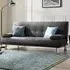 Montana 2-Seater Sleeper Sofa Bed - Charcoal Grey, Fabric