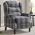 Nairn Recliner Chair - Grey, Tartan