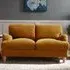Oxford 2-Seater Sofa - Mustard Gold, Velvet