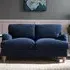 Oxford 2-Seater Sofa - Navy Blue, Velvet
