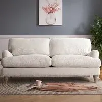 Oxford 3-Seater Sofa - Ivory, Linen