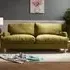 Oxford 3-Seater Sofa - Olive Green, Velvet