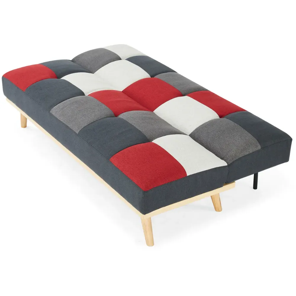 Paddock 2-Seater Sofa Bed with Clic-Clac - Multi, Fabric