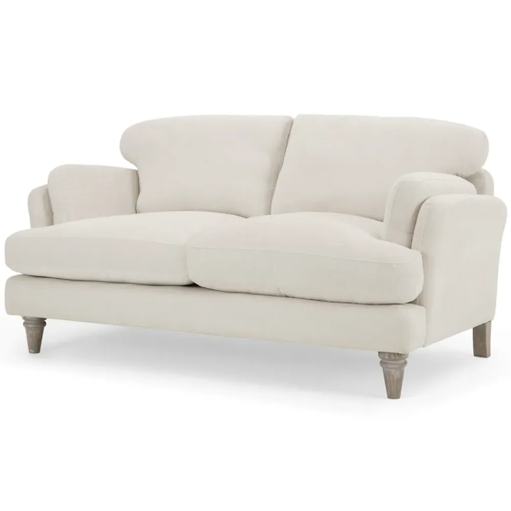 Regent 2-Seater Sofa - Ivory, Linen
