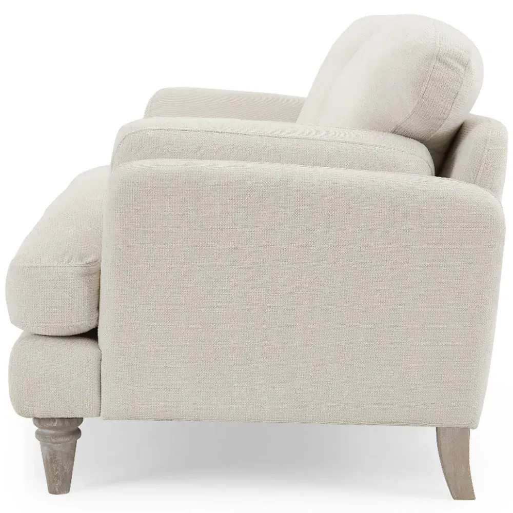 Regent 2-Seater Sofa - Ivory, Linen