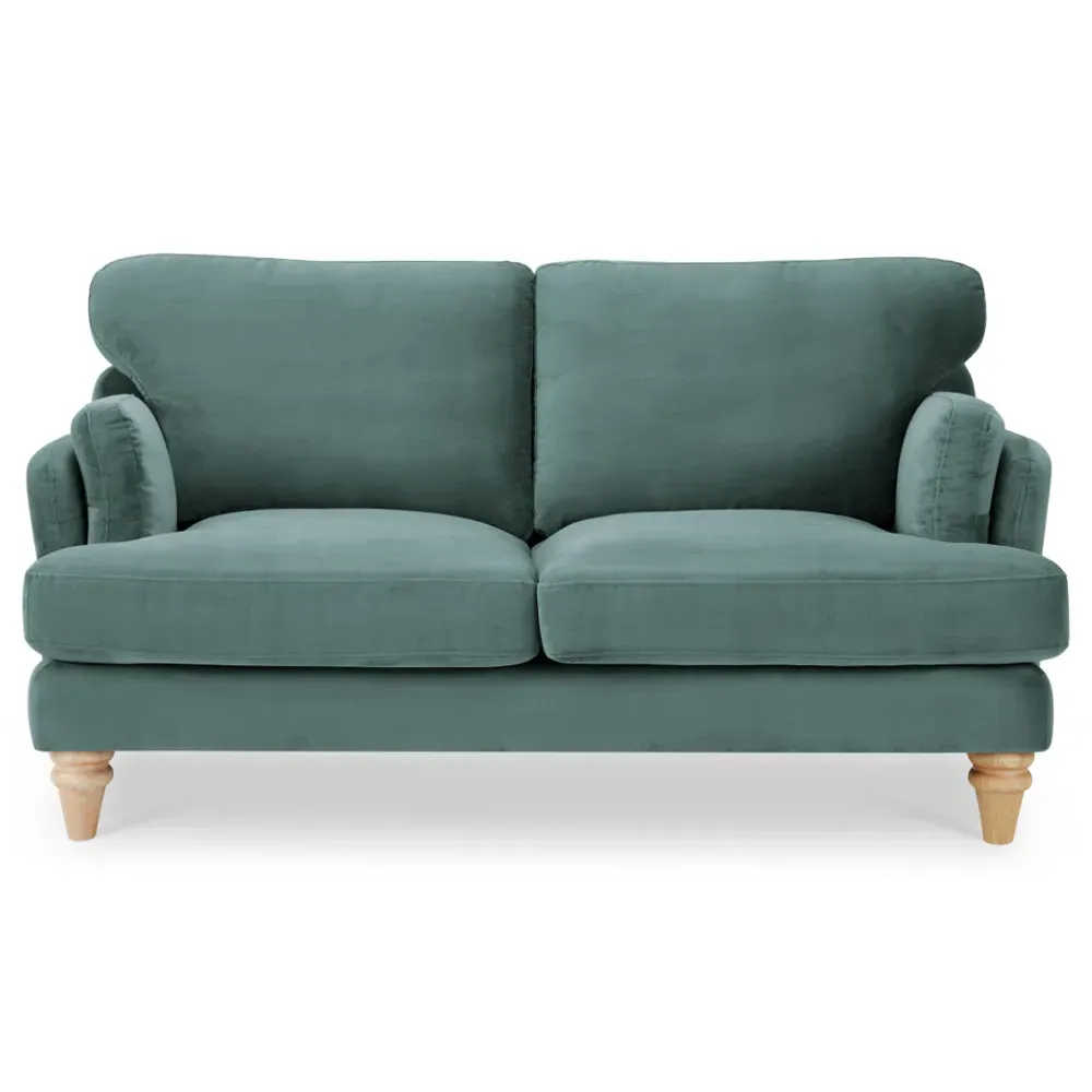 Regent 2-Seater Sofa - Teal, Velvet